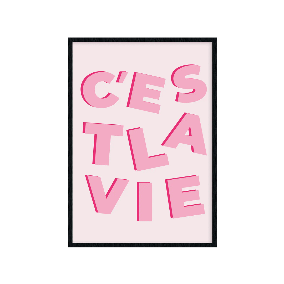 Cuadro decorativo con una frase color rosas